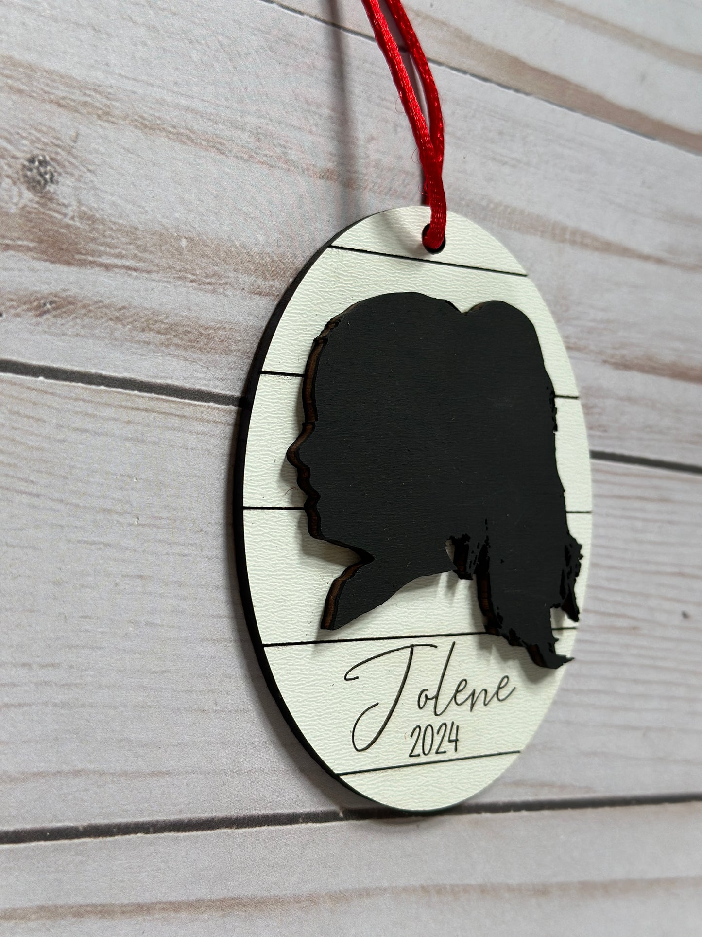 Custom Silhouette Ornament