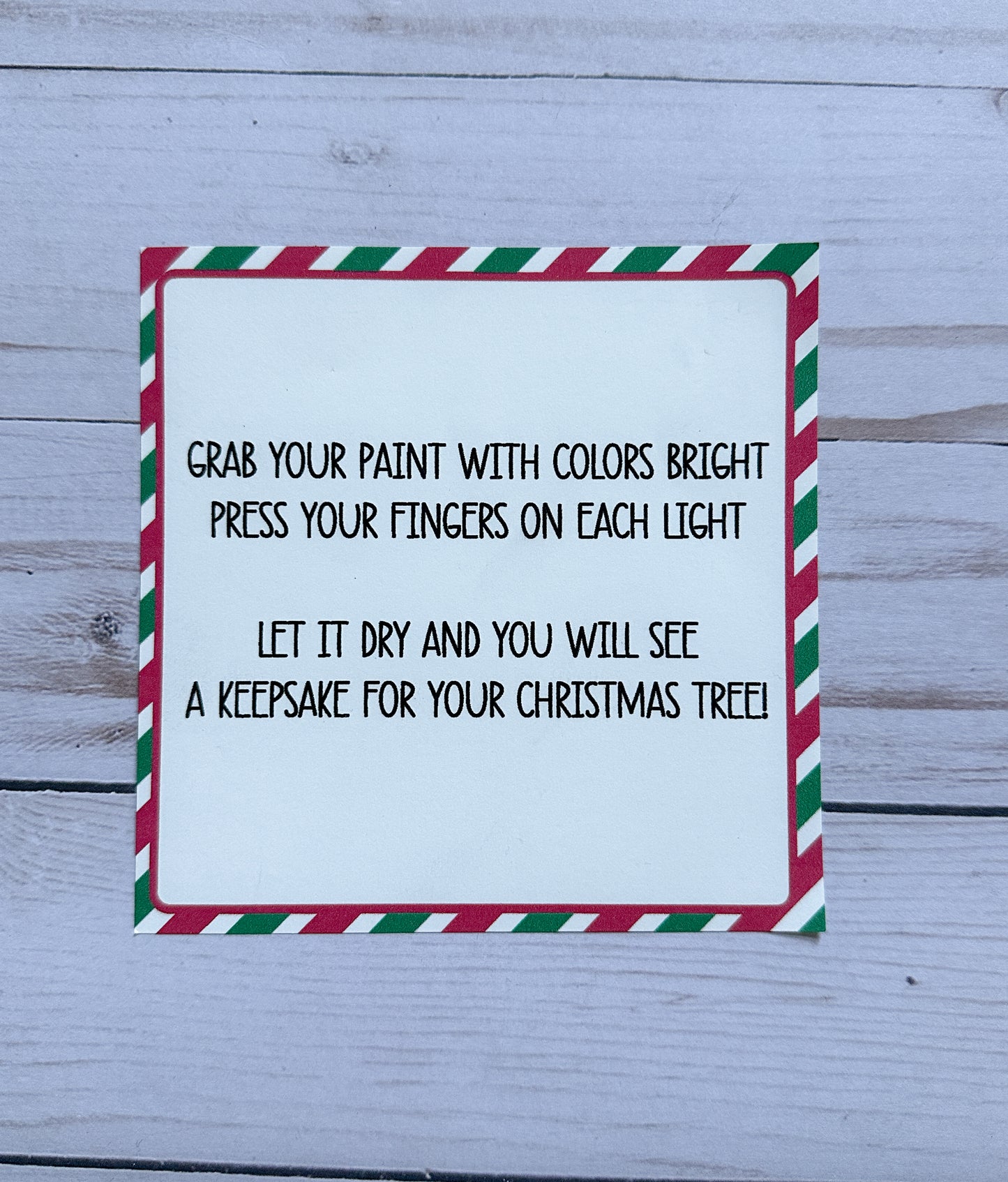 DIY Kids Fingerprint Ornament