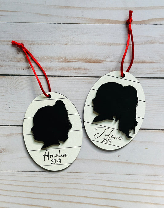 Custom Silhouette Ornament