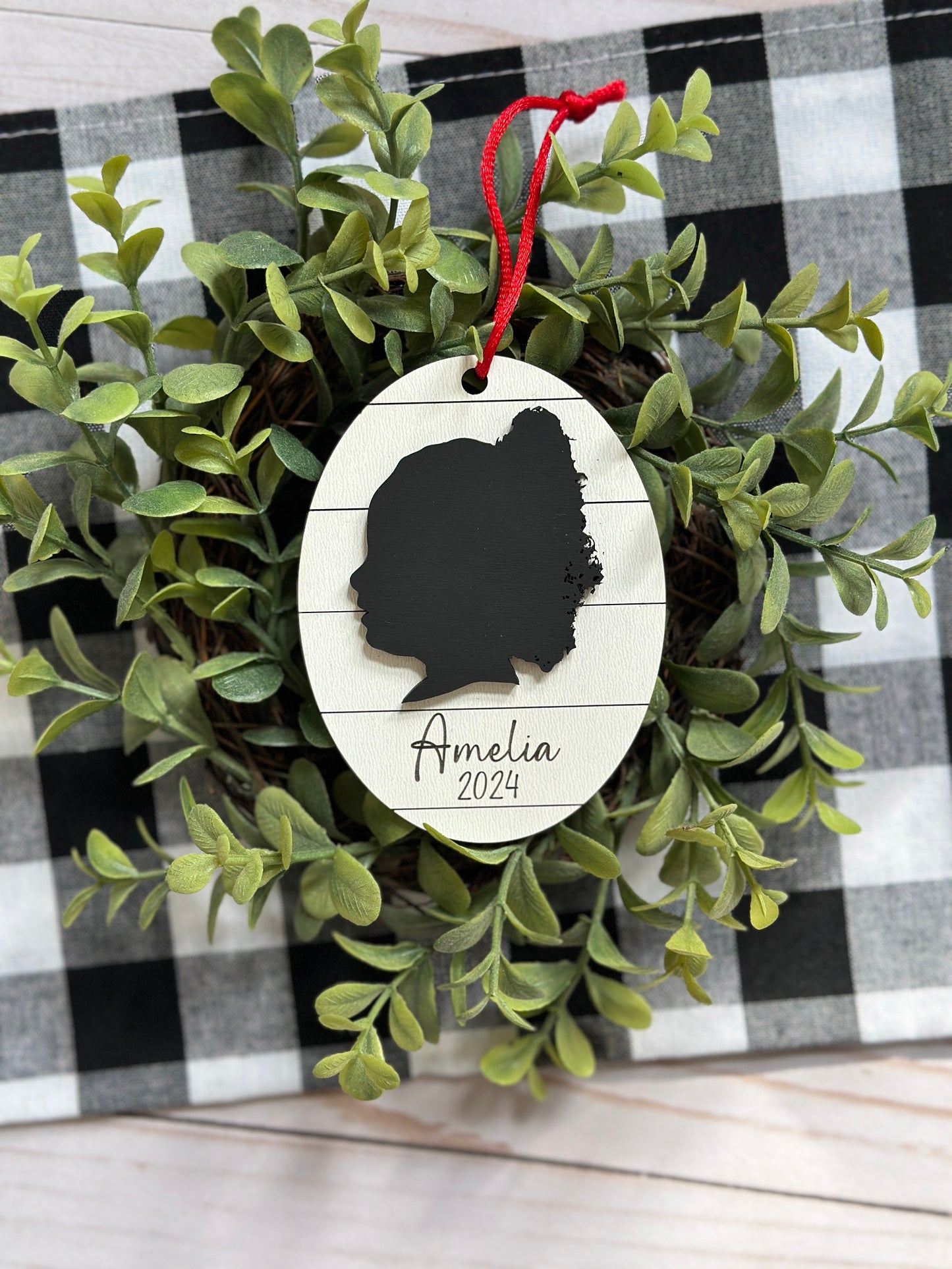 Custom Silhouette Ornament