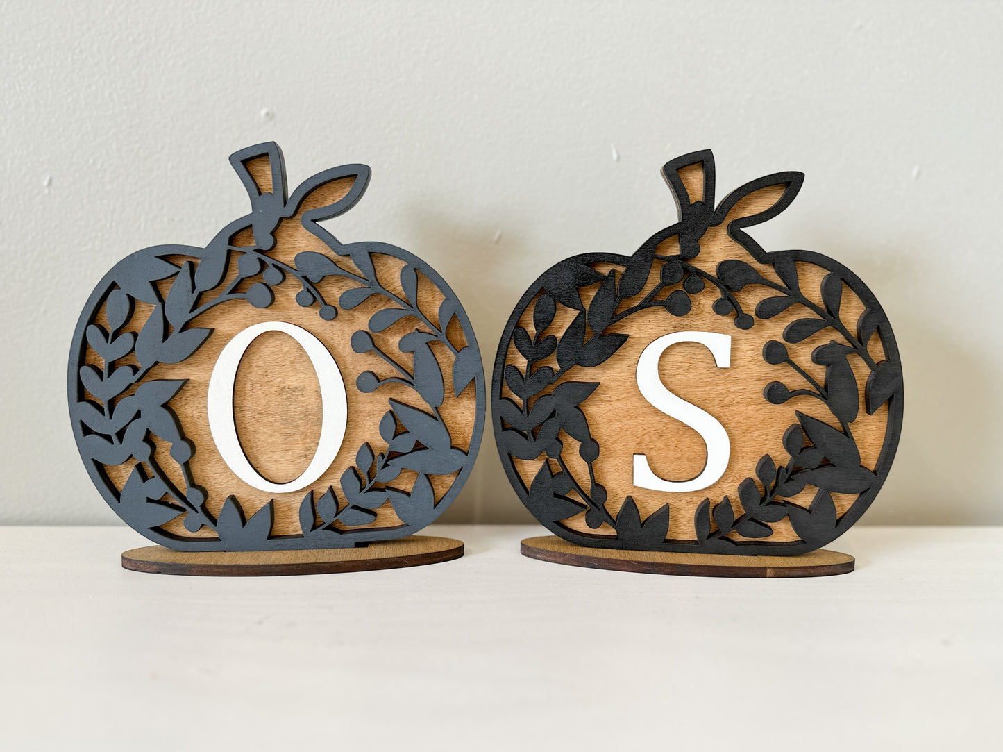 Initial Standing Pumpkin