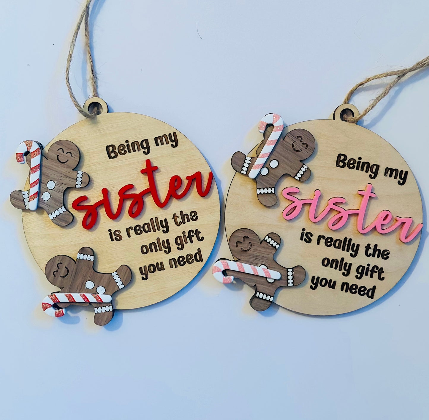 Gingerbread Sister Ornament