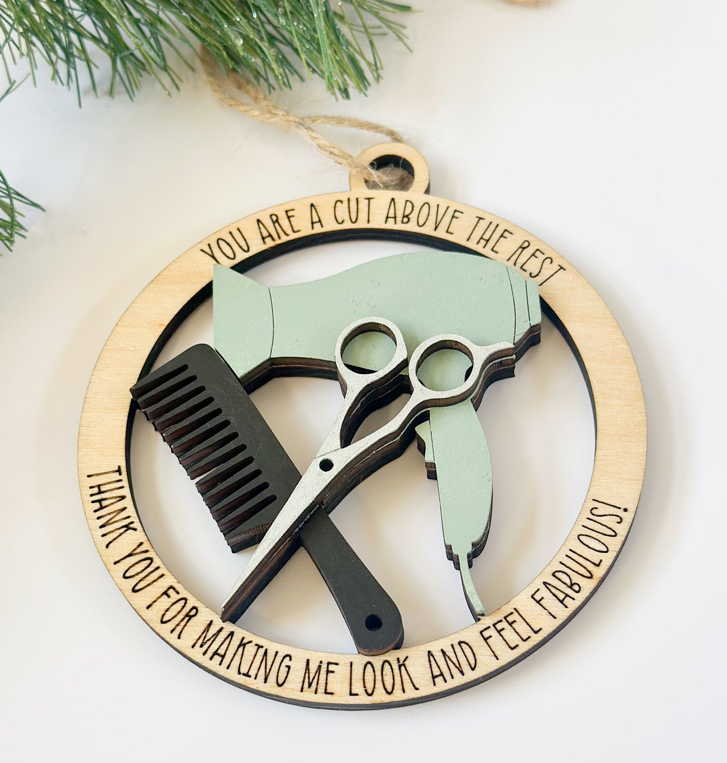 Hair Stylist “Cut Above the Rest” Ornament