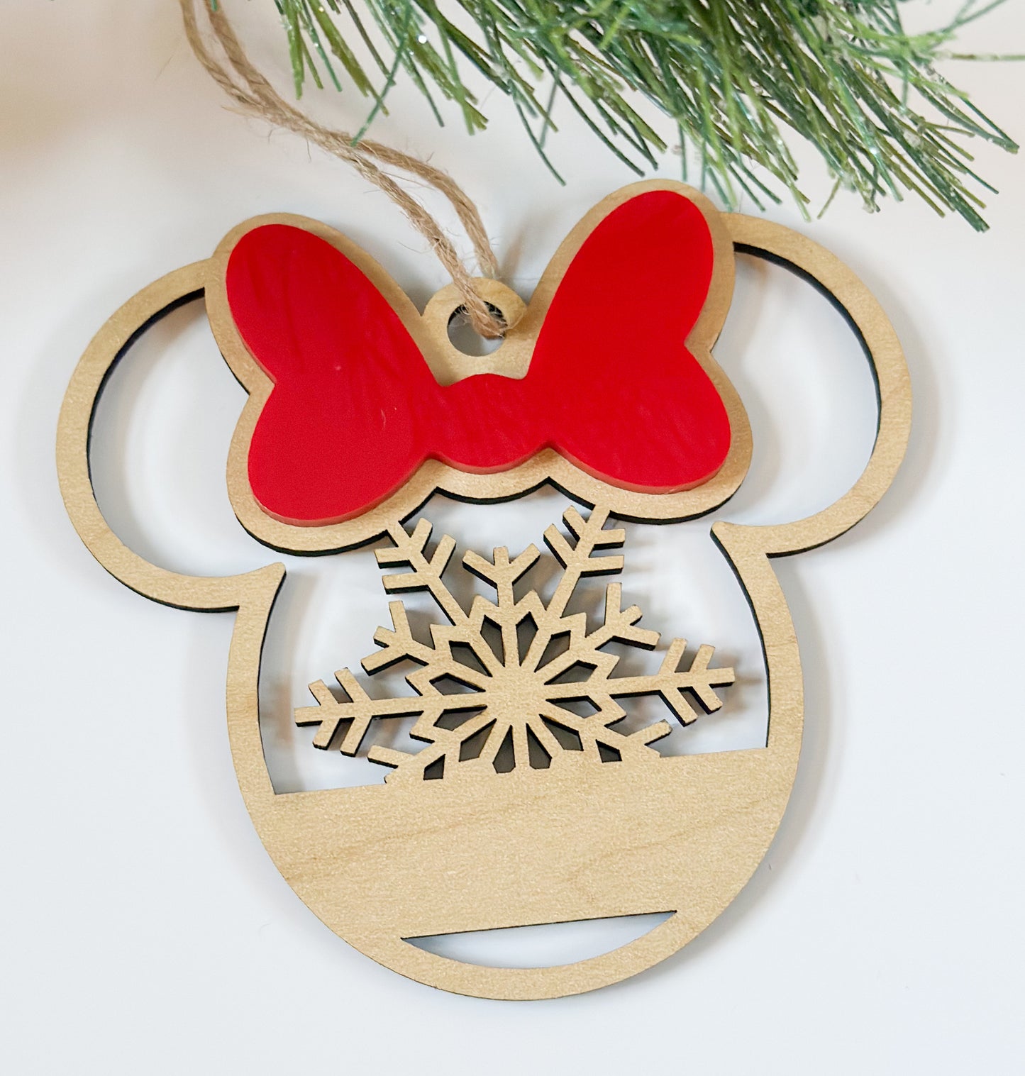 Mouse With Bow Ornament