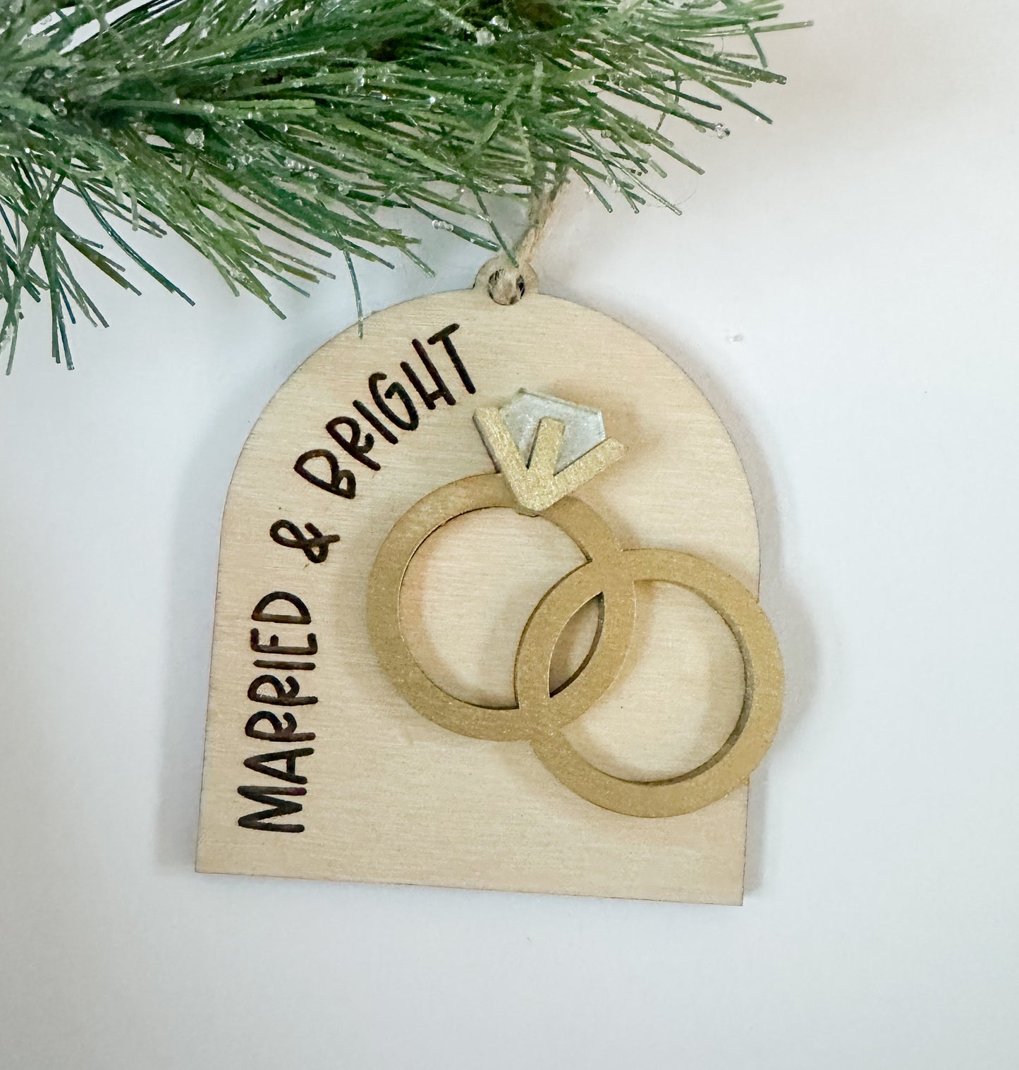 Married & Bright Ornament