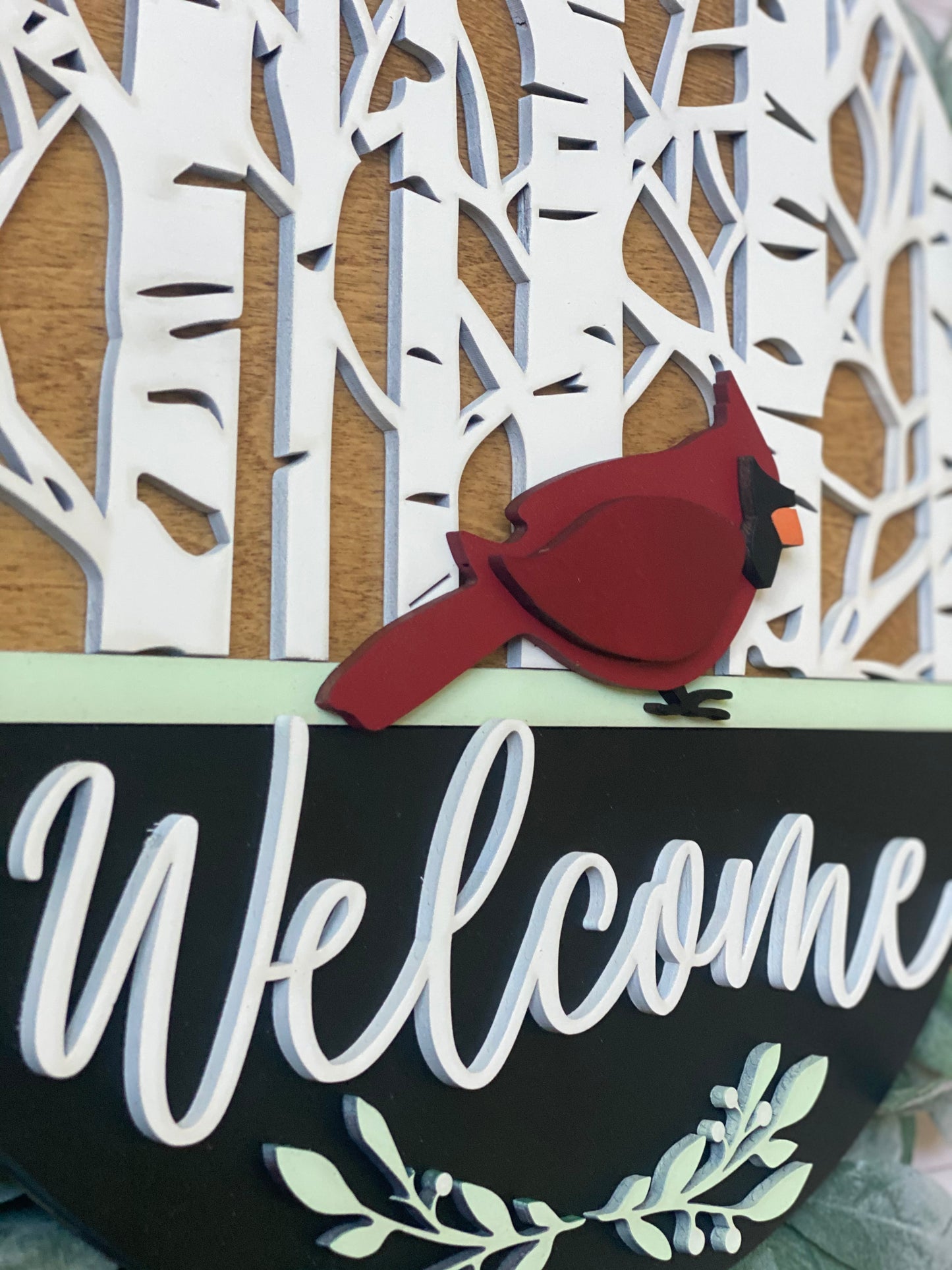 Cardinal Door Hanger