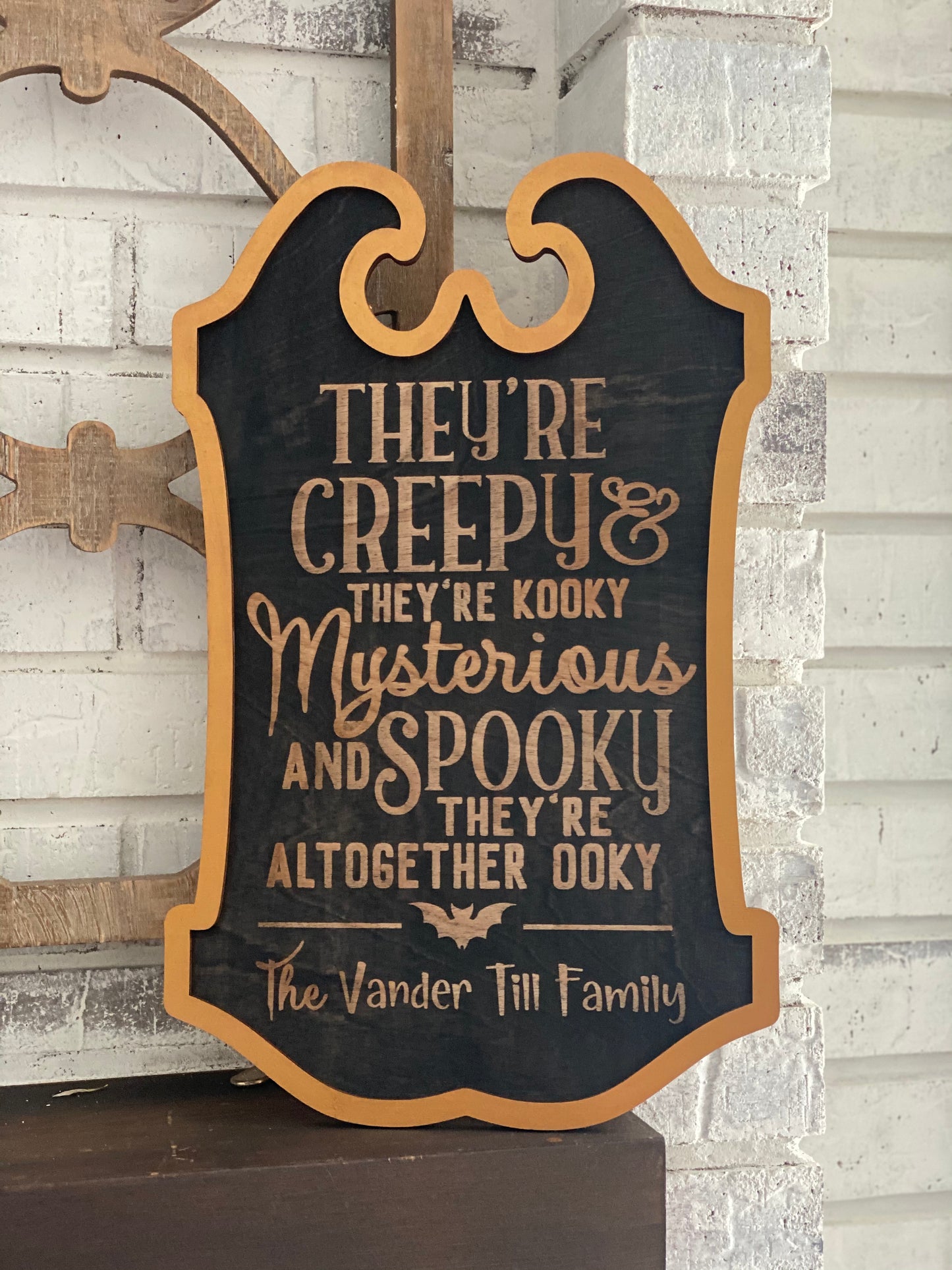 Personalized Halloween Plaque