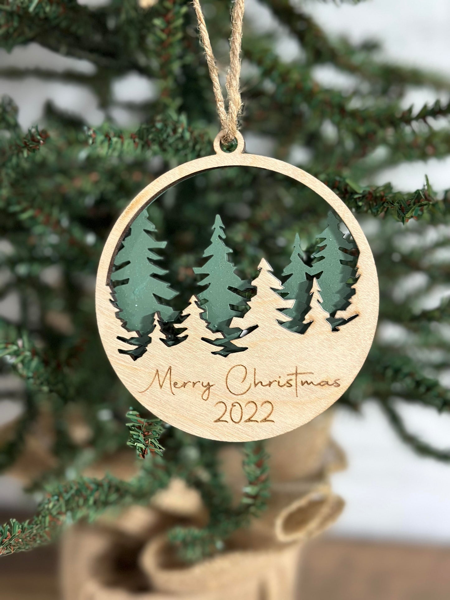 Rustic Forest Ornament