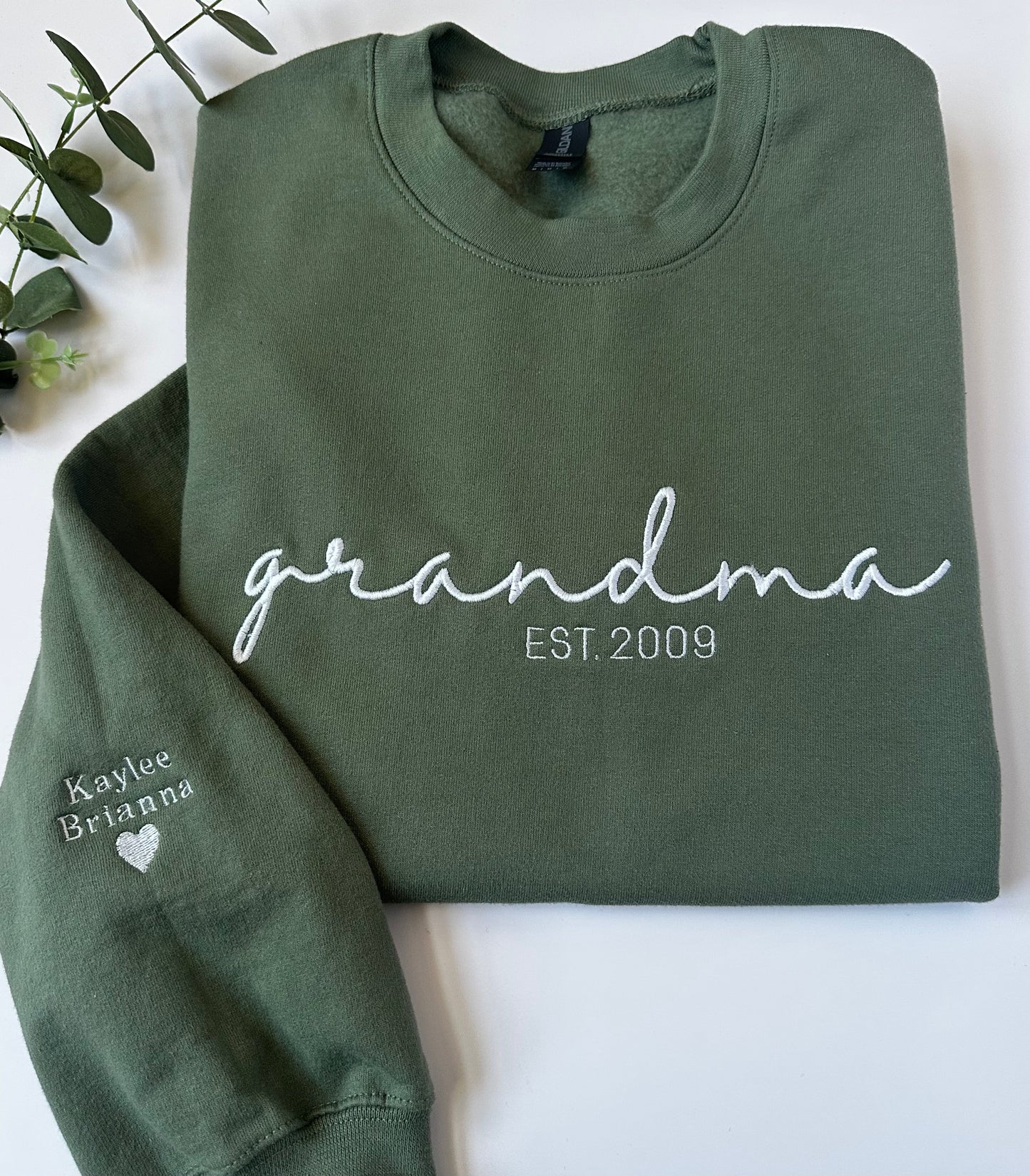 Personalized Grandma Sweatshirt | Custom Embroidered Gift