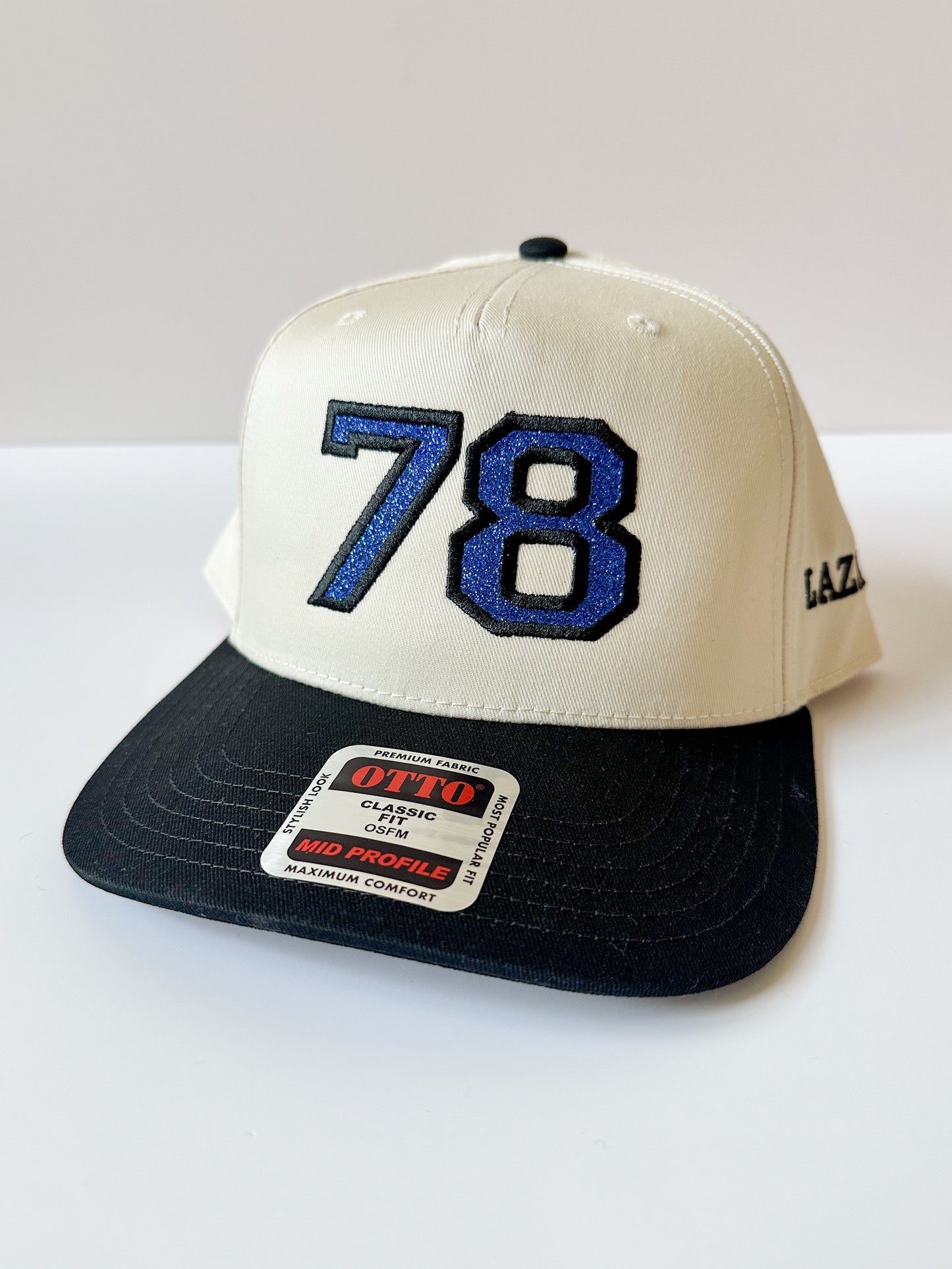Personalized Glitter Number Embroidered Hat