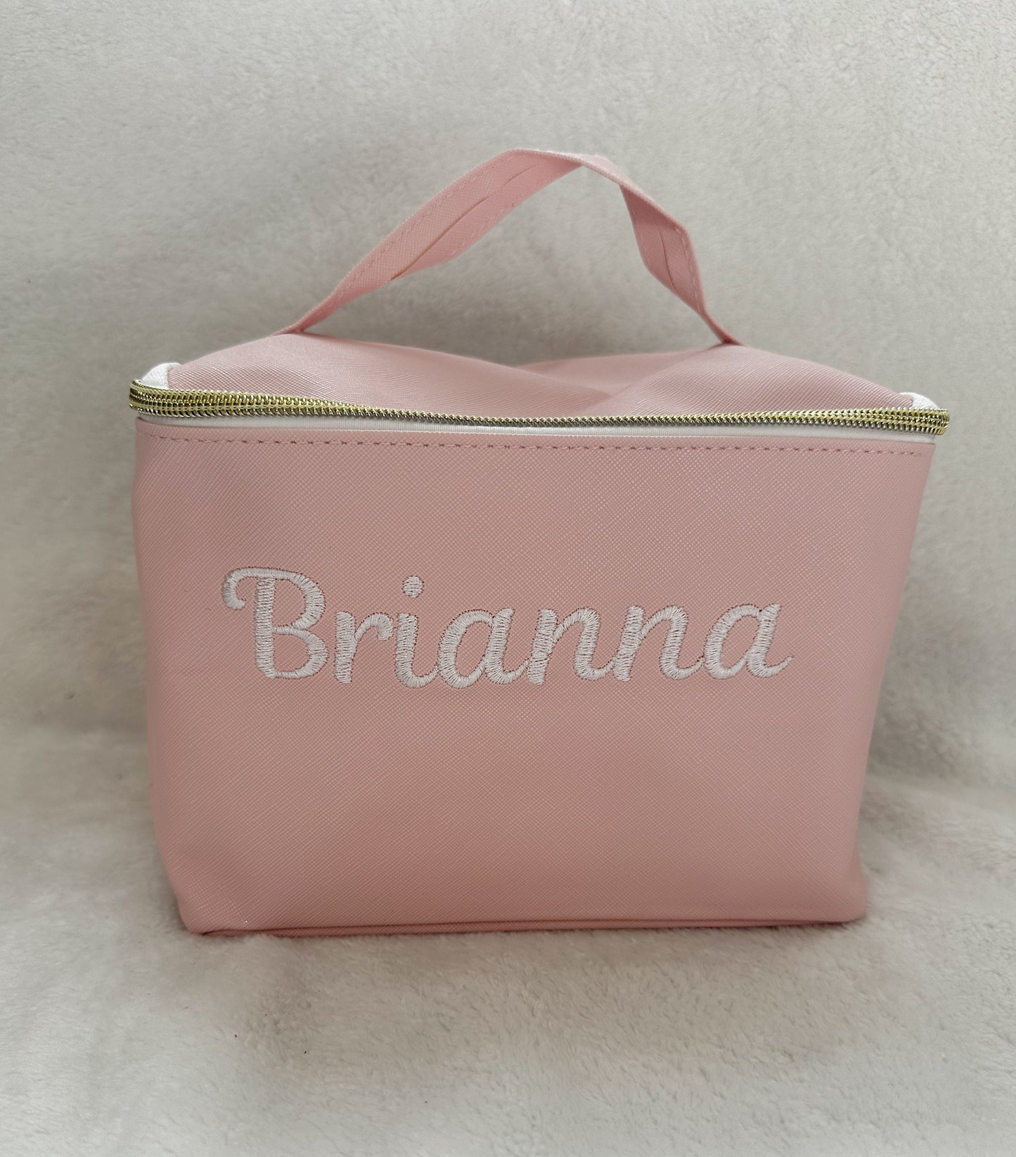 Personalized Embroidered Makeup Bag