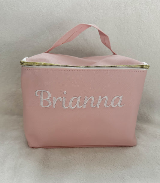 Personalized Embroidered Makeup Bag