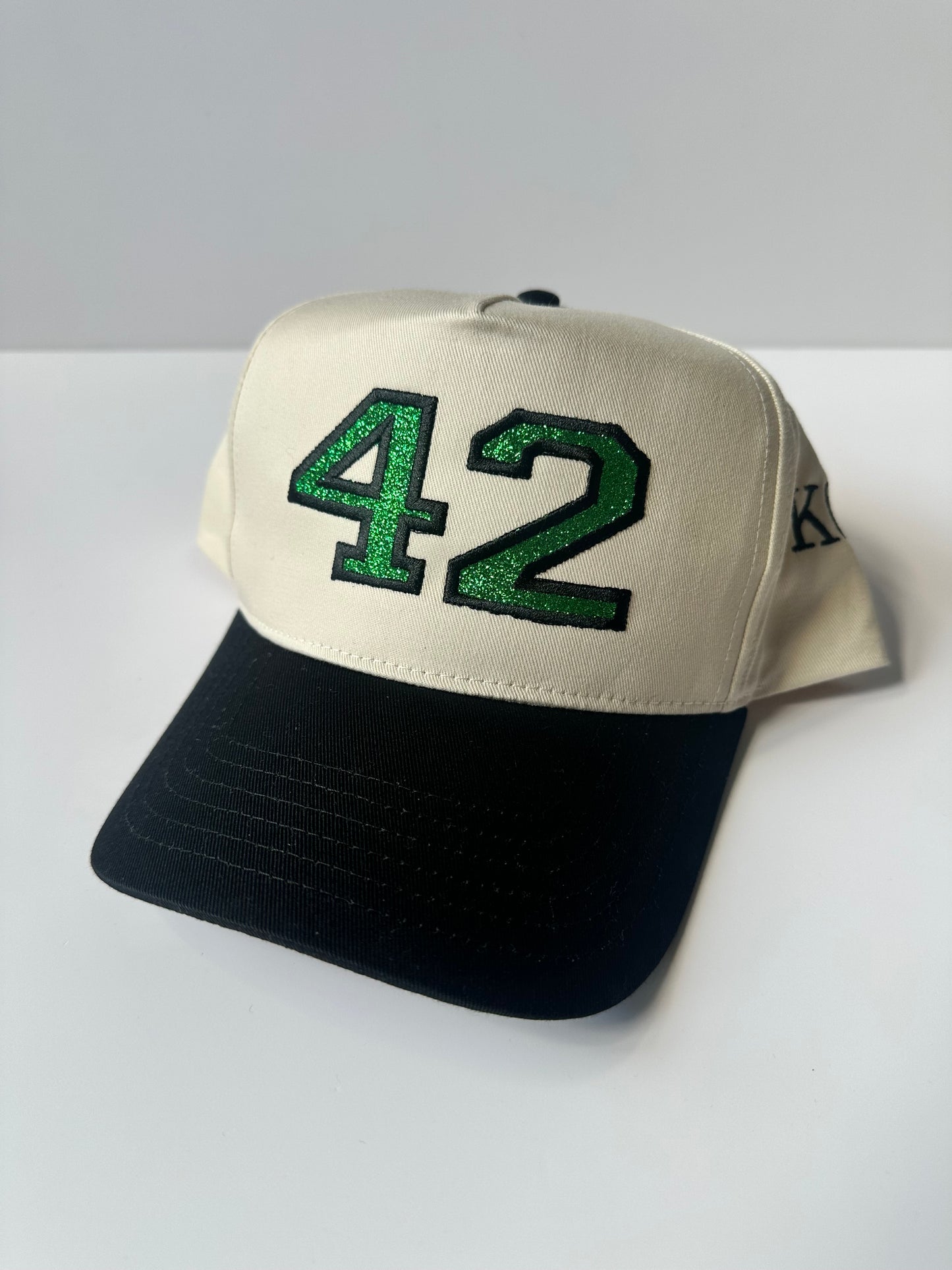 Personalized Glitter Number Embroidered Hat