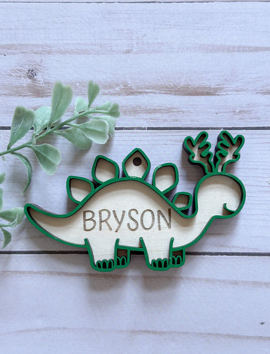 Personalized Dinosaur Ornament