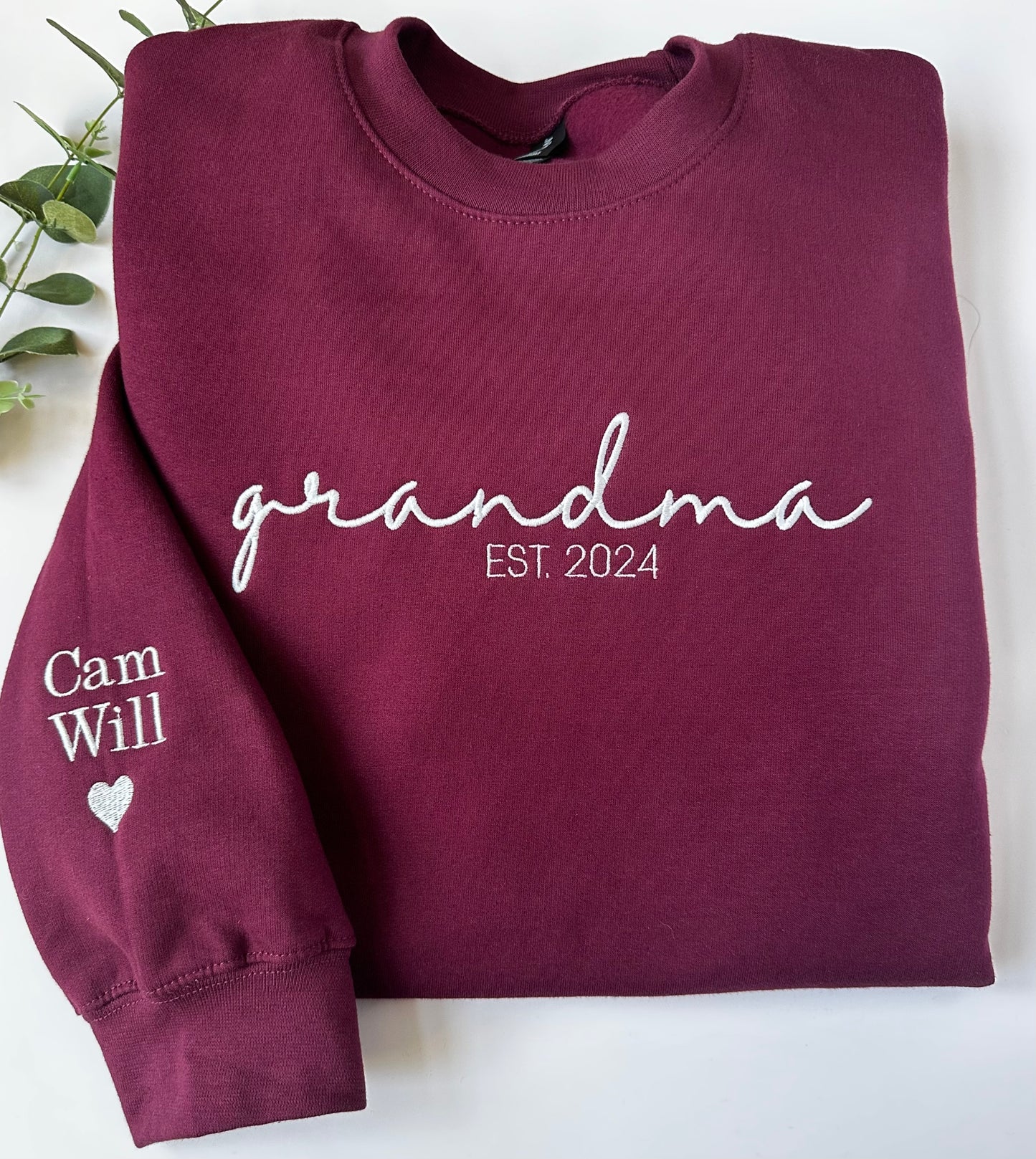 Personalized Grandma Sweatshirt | Custom Embroidered Gift