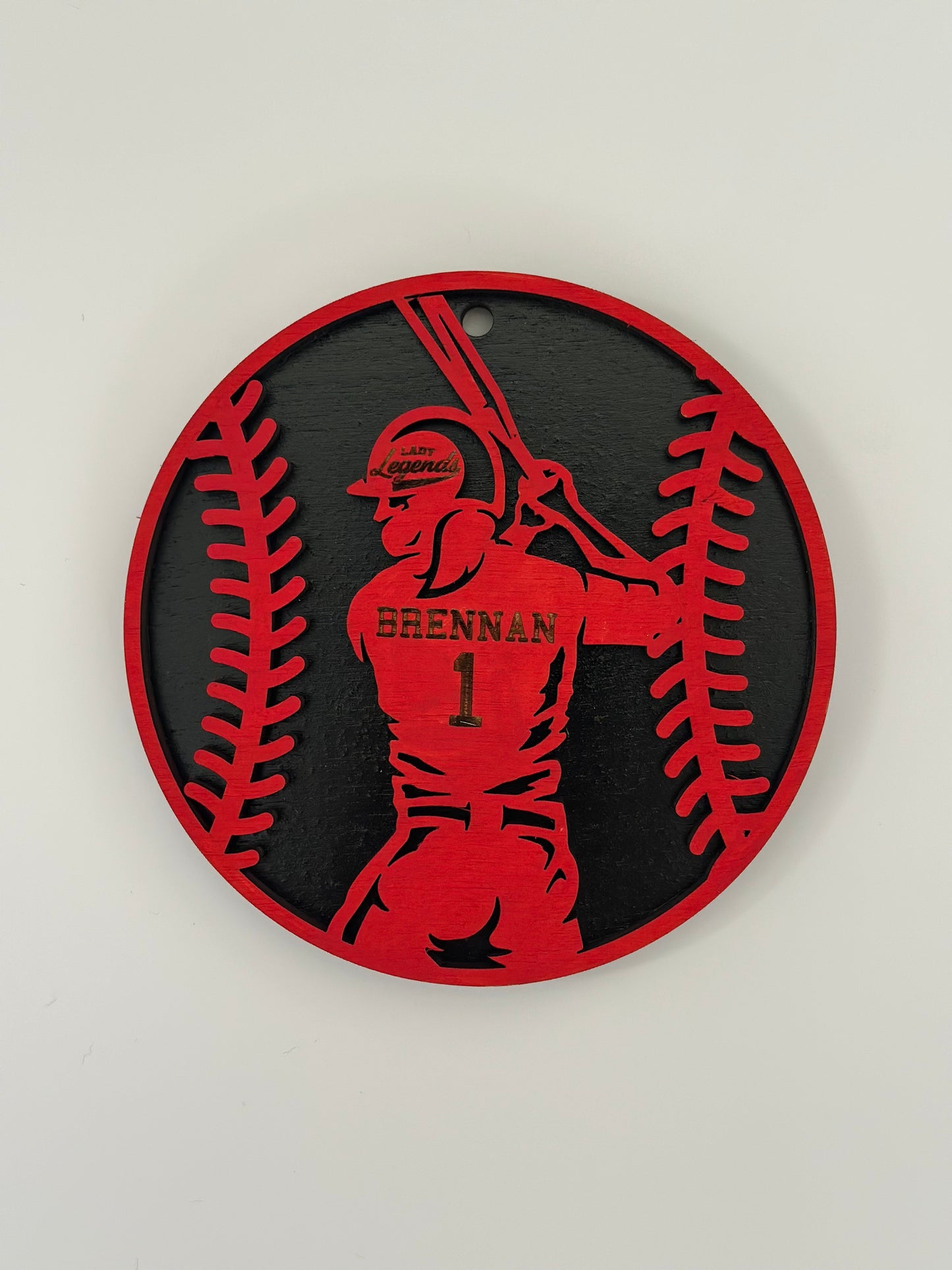 Girls Softball Ornament - Supporting the Lady Legends Team