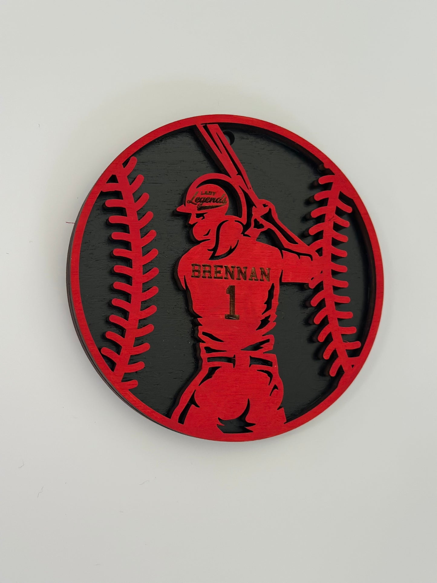 Girls Softball Ornament - Supporting the Lady Legends Team