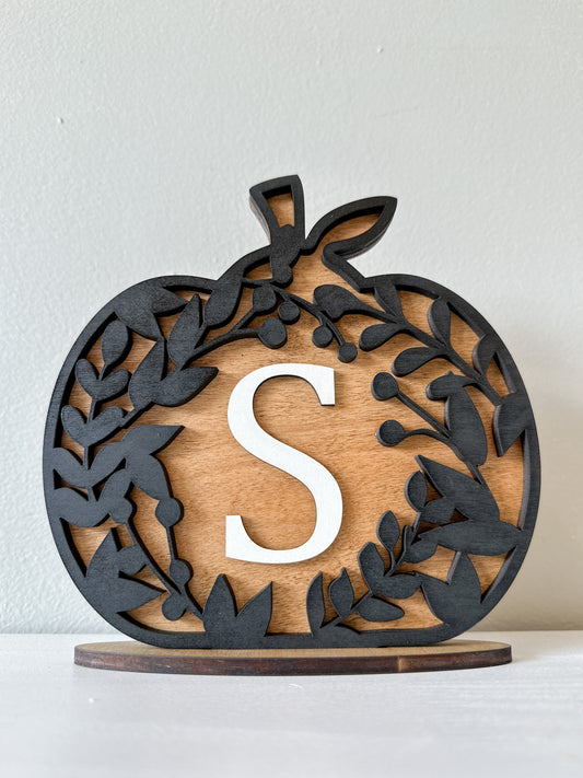 Initial Standing Pumpkin