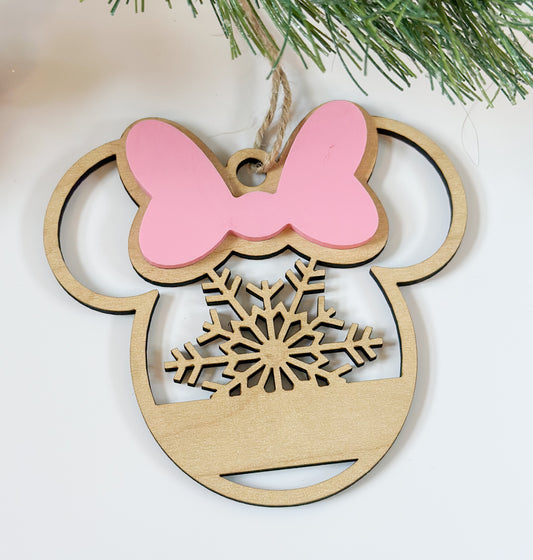 Mouse With Bow Ornament