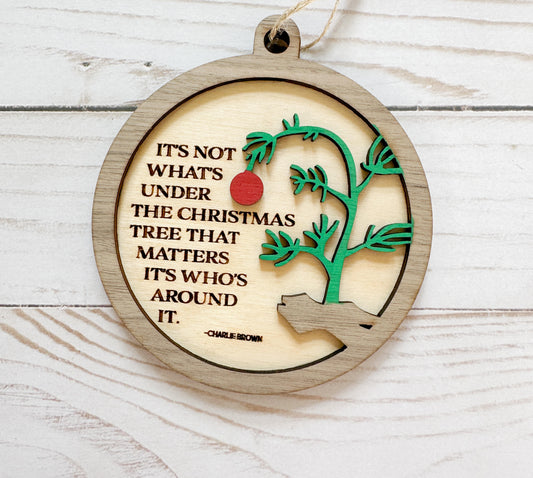 Charlie Brown-Inspired Christmas Tree Ornament
