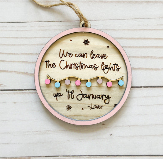 Taylor Swift-Inspired "Christmas Lights" Ornament