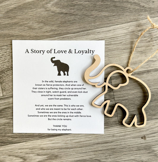 Elephant Friendship Ornament