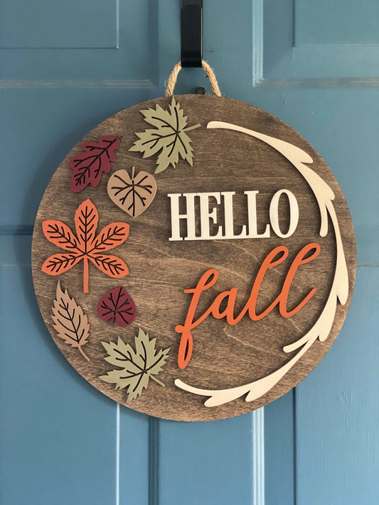Fall Interchangeable Door Hanger Class at Gather Bakery