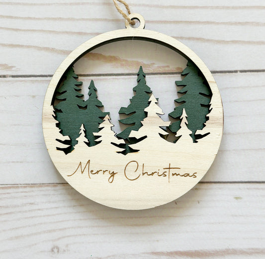 Rustic Forest Ornament