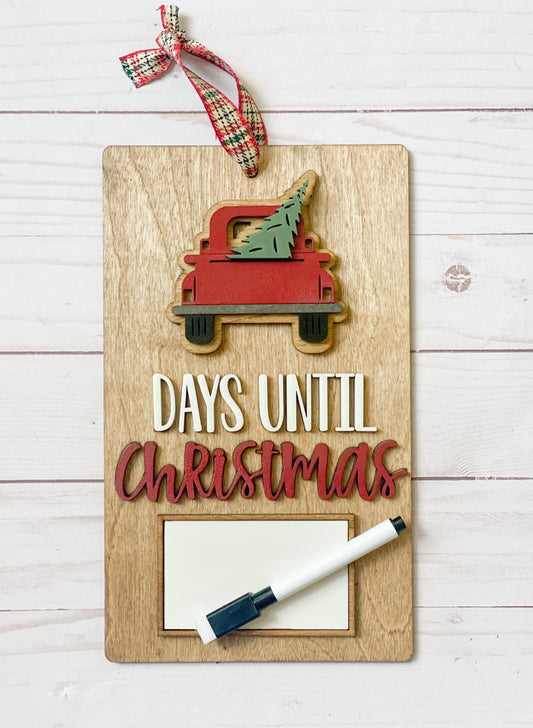 Christmas Countdown Sign