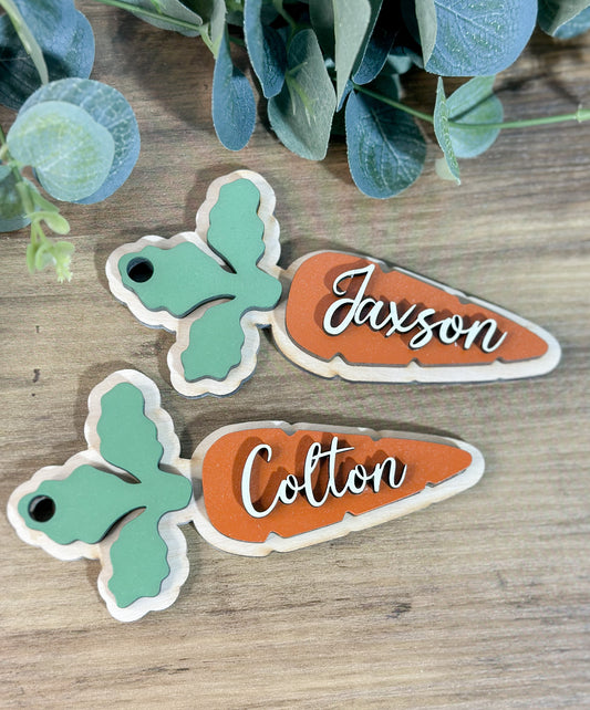 Carrot Easter Egg Tags